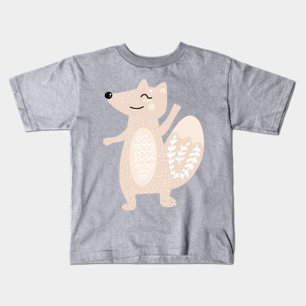 Lucky Foxy Kids T-Shirt by VintageHeroes